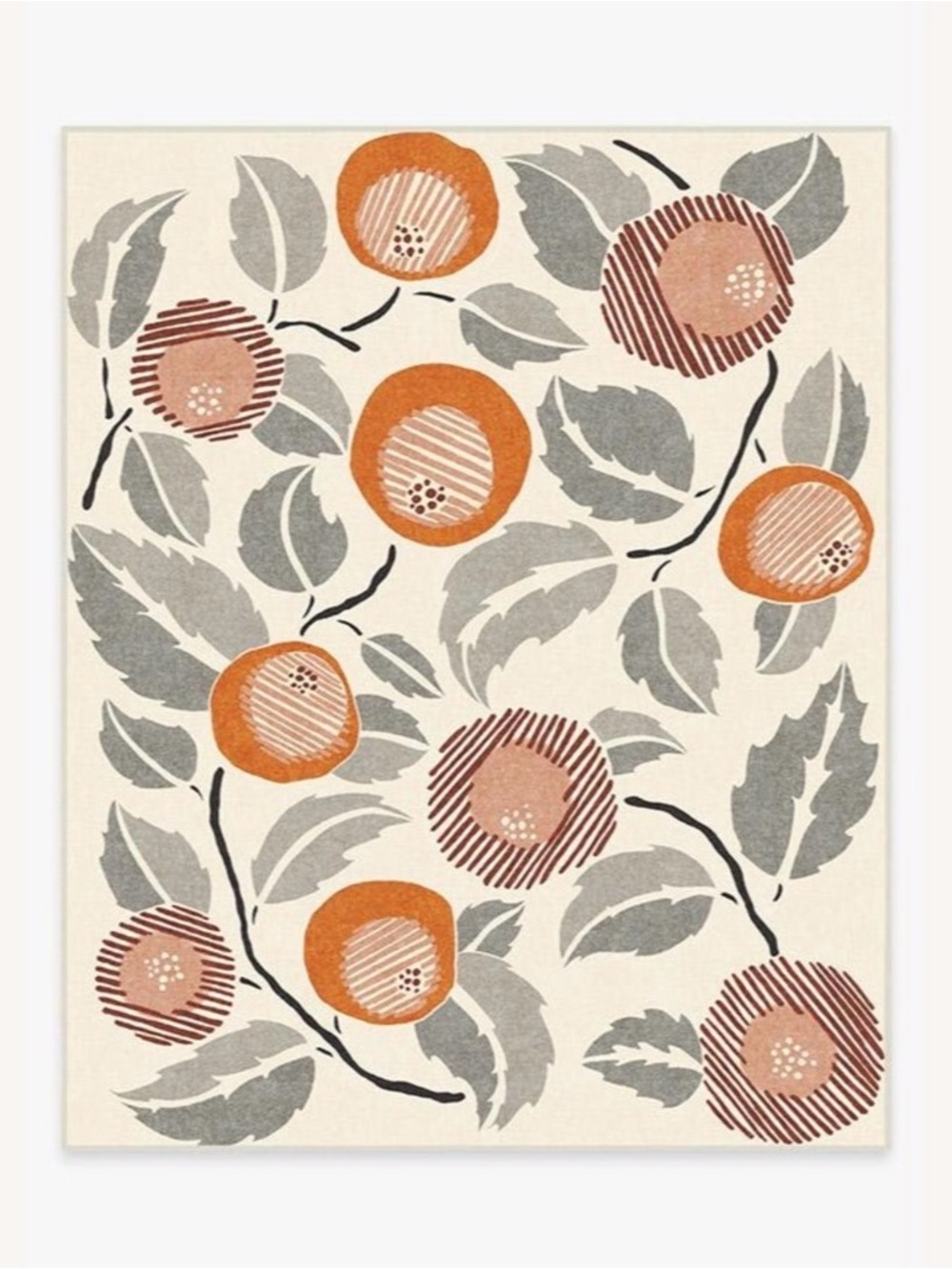 Ruggable Hana Tiger Orange Rug. 5x7